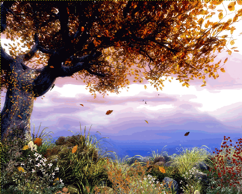 animated mobile wallpaper. Autumn-Tree-Animated-
