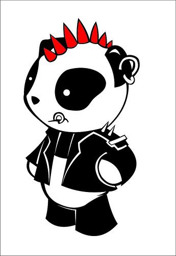 Ahoy New guy, haha Punk Panda, originally a tattoo design for a mate,