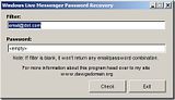 windows live messenger password recovery