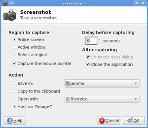 xfce4 screenshooter