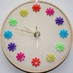 Flower Button Clock