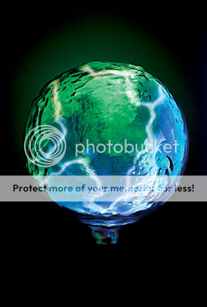 New 5 Earth Globe Plasma Sphere Light with Raised Land Masses  