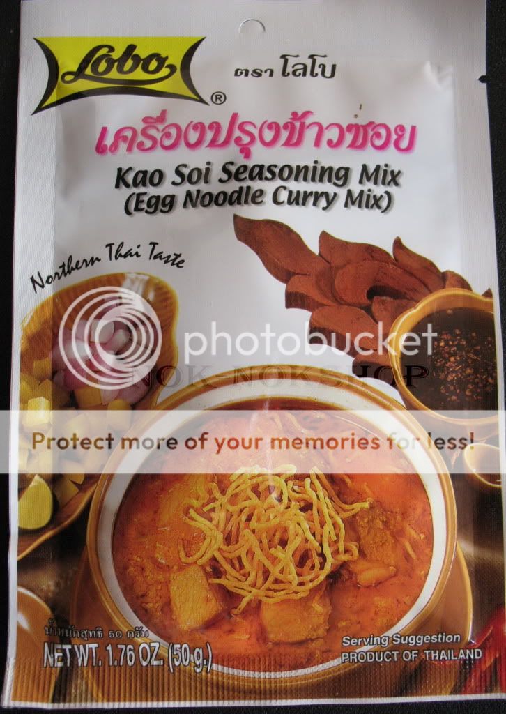 New Lobo Kao SOI Seasoning Mix Northern Thai Food 50g